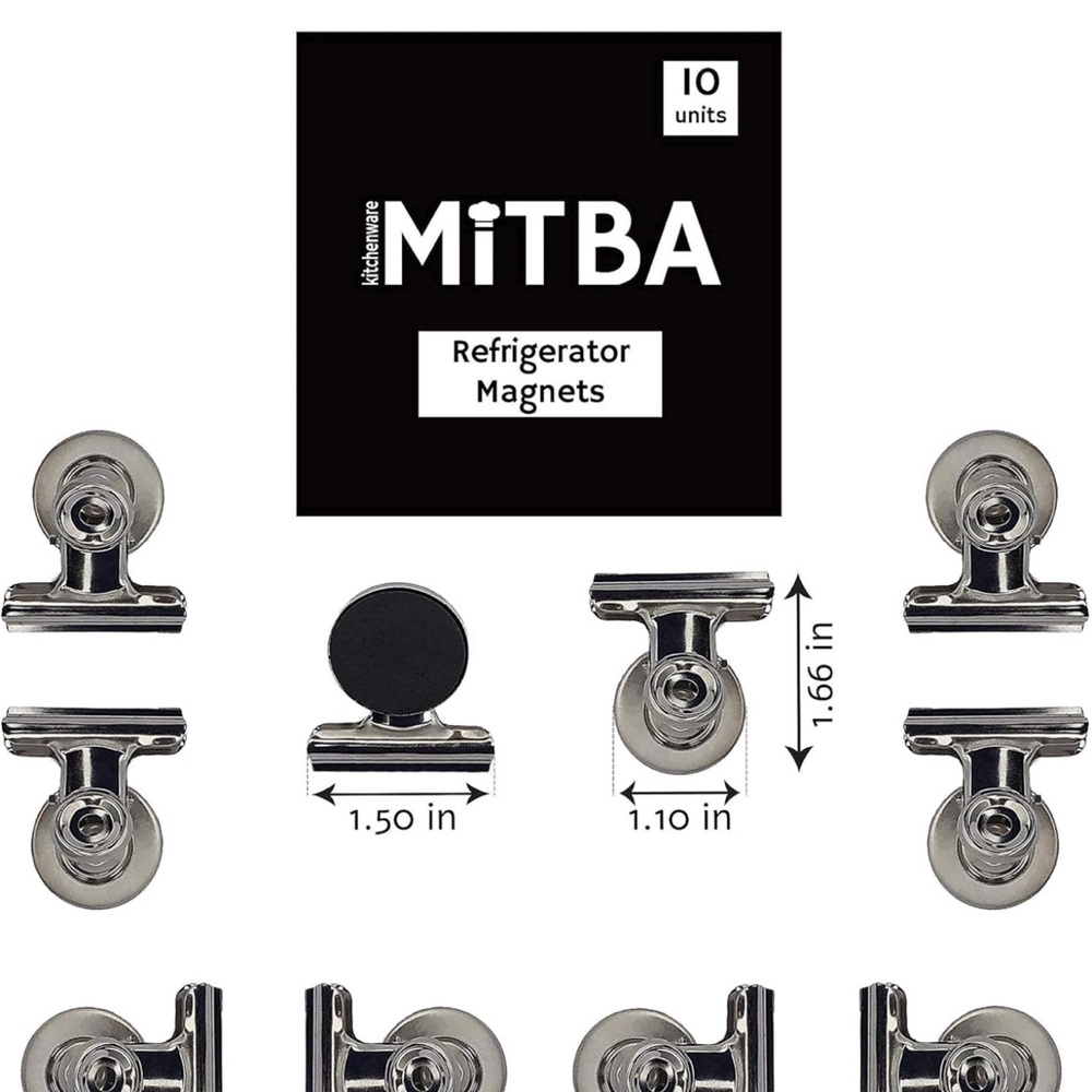 Mitba Silver Refrigerator Magnets